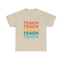 Load image into Gallery viewer, "Teach" Repeat 1 - Gildan 5000 Heavy Cotton Tee - PERSONALIZED
