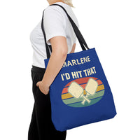 Load image into Gallery viewer, "I'd Hit That" 1 - Canvas Tote 18" x 18" - PERSONALIZED