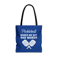 Load image into Gallery viewer, "Pickleball Makes Me Say Bad Words" 1 - Tote | Canvas 18" x 18"