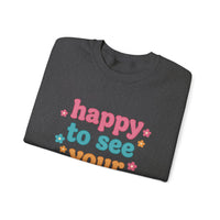 Load image into Gallery viewer, "Happy To See Your Face" 2 - Gildan 18000 Crewneck Sweatshirt