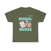 Load image into Gallery viewer, "School Nurse" 1 - Gildan 5000 Heavy Cotton Tee - PERSONALIZED