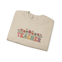 Load image into Gallery viewer, "Teacher. Teach Them. Love Them. Watch Them Grow." 4 - Gildan 18000 Crewneck Sweatshirt