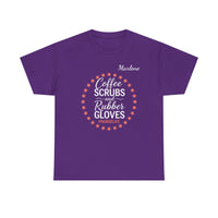 Load image into Gallery viewer, "Coffee Scrubs &amp; Rubber Gloves" 3 - Gildan 5000 Heavy Cotton Tee - PERSONALIZED