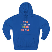 Load image into Gallery viewer, "You Can Do Hard Things" 1 - Lane Seven LS14001 Premium Hooded Sweatshirt