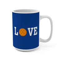 Load image into Gallery viewer, "Love Pickleball" 1 - Orange - Ceramic Mug 15oz - PERSONALIZED