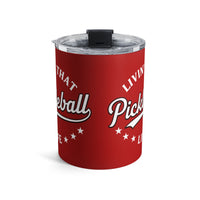 Load image into Gallery viewer, "Livin' That Pickleball Life" 2 - Tumbler 10oz - PERSONALIZED