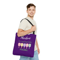 Load image into Gallery viewer, "It's A Good Day To Play Pickleball" 1 - Canvas Tote 18" x 18" - PERSONALIZED