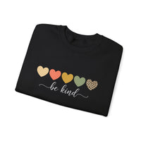 Load image into Gallery viewer, "Be Kind Hearts" 2 - Gildan 18000 Crewneck Sweatshirt