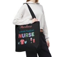 Load image into Gallery viewer, "Licensed Practical Nurse" 1 - Canvas Tote 18" x 18" - PERSONALIZED