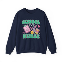 Load image into Gallery viewer, "School Nurse" 2 - Gildan 18000 Crewneck Sweatshirt