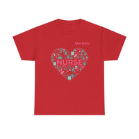 Load image into Gallery viewer, "Nurse Heart Tools" 2 - Gildan 5000 Heavy Cotton Tee - PERSONALIZED
