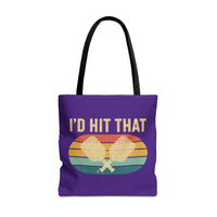 Load image into Gallery viewer, "I'd Hit That" 2 - Canvas Tote 18" x 18"