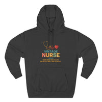 Load image into Gallery viewer, "Vintage Nurse" 1 - Lane Seven LS14001 Premium Hooded Sweatshirt