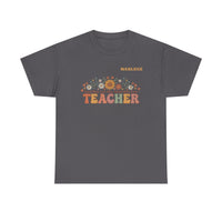 Load image into Gallery viewer, "Teacher. Teach Them. Love Them. Watch Them Grow." 3 - Gildan 5000 Heavy Cotton Tee - PERSONALIZED