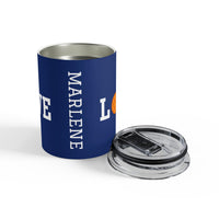 Load image into Gallery viewer, "Love Pickleball" 1 - Orange - Tumbler 10oz - PERSONALIZED