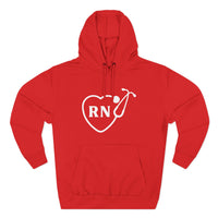 Load image into Gallery viewer, "RN Stethoscope Heart" 1 - Lane Seven LS14001 Premium Hooded Sweatshirt