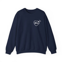 Load image into Gallery viewer, "RN Stethoscope Heart" 1b - Gildan 18000 Crewneck Sweatshirt