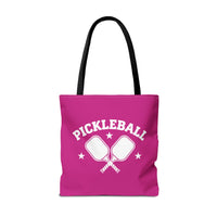 Load image into Gallery viewer, "Pickleball Crossed Paddles" 1 - Canvas Tote 18" x 18"