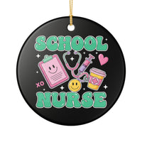 Load image into Gallery viewer, "School Nurse" 2 - 3 Inch Ceramic Ornament
