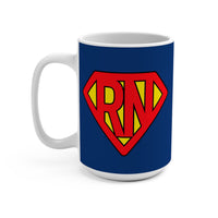 Load image into Gallery viewer, "RN Superhero Shield" 1 - Ceramic Mug 15oz - PERSONALIZED