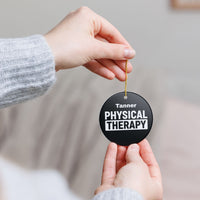Load image into Gallery viewer, "Physical Therapy" 09a - 3 inch Ceramic Ornament - PERSONALIZED