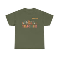 Load image into Gallery viewer, "Teacher. Teach Them. Love Them. Watch Them Grow." 3 - Gildan 5000 Heavy Cotton Tee - PERSONALIZED