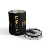 Load image into Gallery viewer, "Pickleball Leopard" 2 - Tumbler 10oz - PERSONALIZED