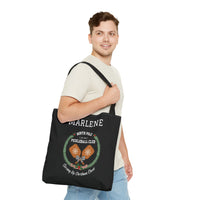 Load image into Gallery viewer, "North Pole Pickleball Club Serving Up Christmas Cheer" 1 - Canvas Tote 18" x 18" - PERSONALIZED