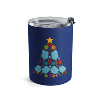 Load image into Gallery viewer, "Pickleball Christmas Tree" 1 - Tumbler 10oz - PERSONALIZED