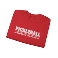 Load image into Gallery viewer, "Pickleball Keeping Women Out of the Kitchen Since 1965" 1 - Gildan 18000 Crewneck Sweatshirt