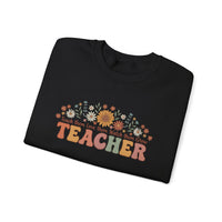 Load image into Gallery viewer, "Teacher. Teach Them. Love Them. Watch Them Grow." 3 - Gildan 18000 Crewneck Sweatshirt