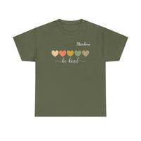Load image into Gallery viewer, "Be Kind Hearts" 2 - Gildan 5000 Heavy Cotton Tee - PERSONALIZED