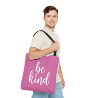 Load image into Gallery viewer, "Be Kind" 2 - Canvas Tote 18" x 18"