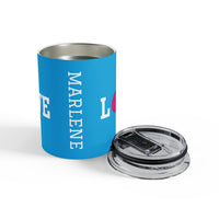Load image into Gallery viewer, "Love Pickleball" 1 - Pink - Tumbler 10oz - PERSONALIZED