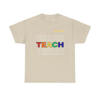 Load image into Gallery viewer, "Teach" Repeat 2 - Gildan 5000 Heavy Cotton Tee - PERSONALIZED