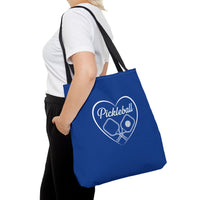 Load image into Gallery viewer, "Pickleball With Heart" 3 - Canvas Tote 18" x 18"