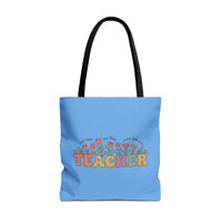 Load image into Gallery viewer, "Teacher. Teach Them. Love Them. Watch Them Grow." 1 - Canvas Tote 18" x 18"