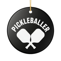 Load image into Gallery viewer, "Pickleballer" 1 - 3 Inch Ceramic Ornament Pickleball Gift
