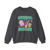 Load image into Gallery viewer, "School Nurse" 2 - Gildan 18000 Crewneck Sweatshirt