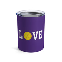 Load image into Gallery viewer, "Love Pickleball" 1 - Yellow - Tumbler 10oz