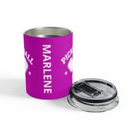 Load image into Gallery viewer, "Pickleball Crossed Paddles" 1 - Tumbler 10oz - PERSONALIZED