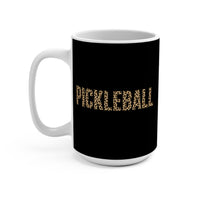 Load image into Gallery viewer, "Pickleball Leopard" 2 15 oz Mug Ceramic Pickleball Gift