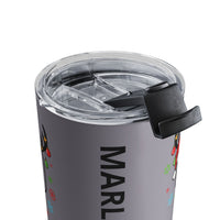 Load image into Gallery viewer, "Pickleball Paddle Santa Hat" 1 - Tumbler 10oz - PERSONALIZED