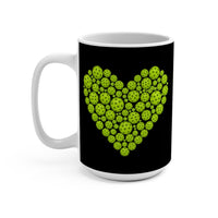 Load image into Gallery viewer, "Pickleballs Heart" 1 15 oz Mug Ceramic Pickleball Gift