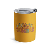 Load image into Gallery viewer, "Teacher. Teach Them. Love Them. Watch Them Grow." 3 - Tumbler 10oz - PERSONALIZED