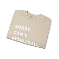 Load image into Gallery viewer, "Can't Pickleball" 3 - Sorry Can't Pickleball Bye - Gildan 18000 Crewneck Sweatshirt
