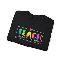 Load image into Gallery viewer, "Teach Them To Be Kind" 2 - Gildan 18000 Crewneck Sweatshirt