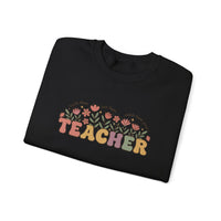 Load image into Gallery viewer, "Teacher. Teach Them. Love Them. Watch Them Grow." 1 - Gildan 18000 Crewneck Sweatshirt