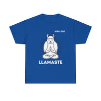 Load image into Gallery viewer, "Llamaste" 4 - Gildan 5000 Heavy Cotton Tee - PERSONALIZED