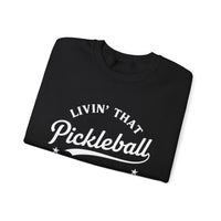 Load image into Gallery viewer, "Livin' That Pickleball Life" 2 - Gildan 18000 Crewneck Sweatshirt